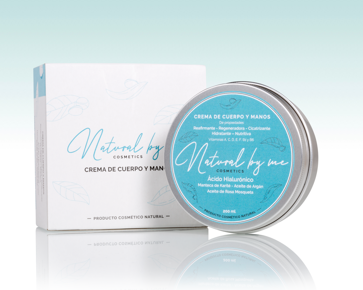 Crema de cuerpo y manos Natural con Ácido Hialurónico
