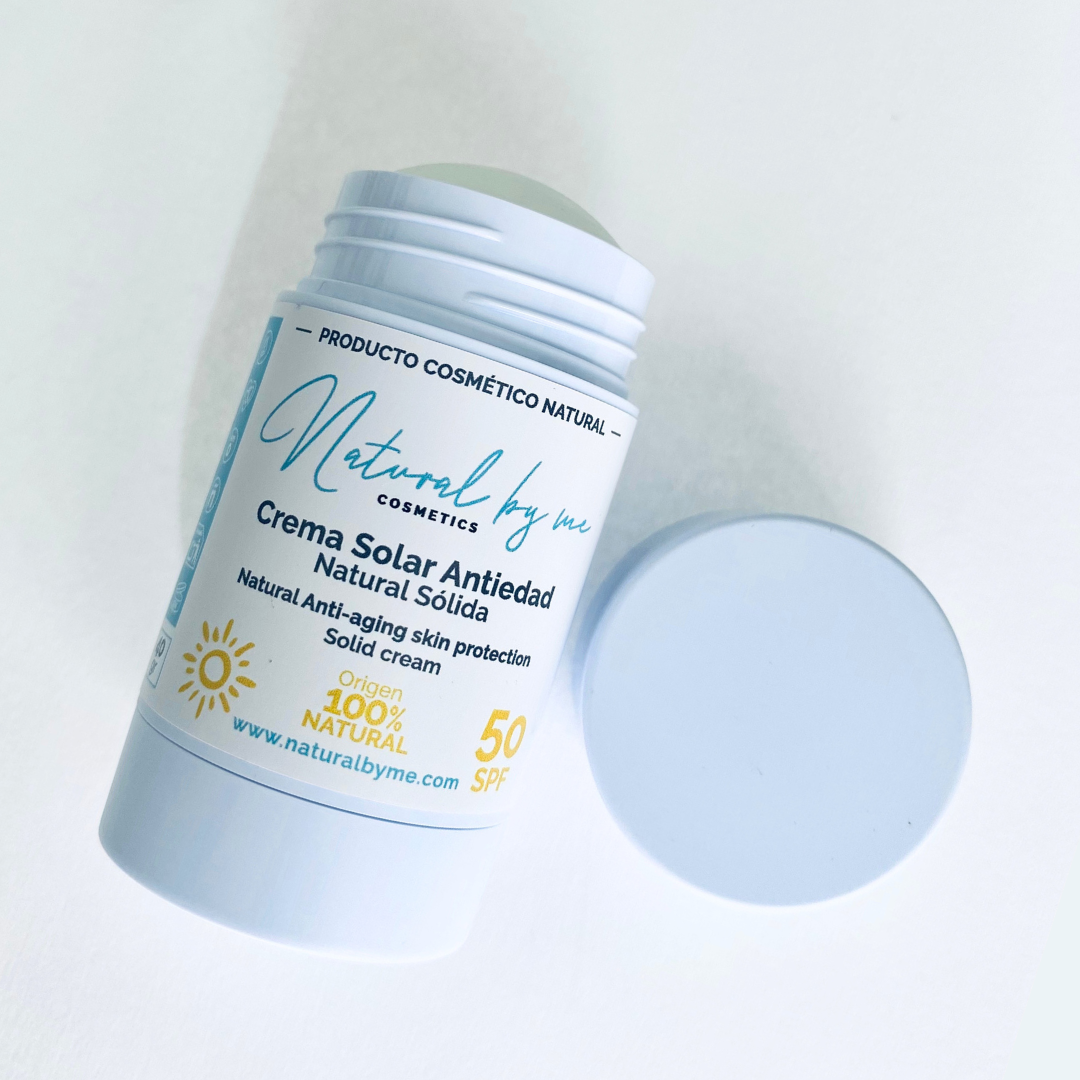 Crema Solar Antiedad Natural Sólida Natural by me