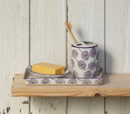 Vaso para Cepillo de Dientes modelo FLORAL
