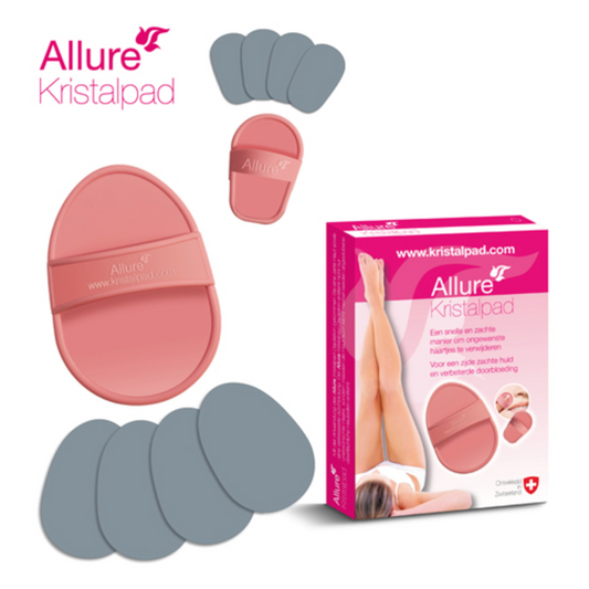 Kit Depilación Natural sin dolor. Manopla Depilatoria Allure Kristalpad.