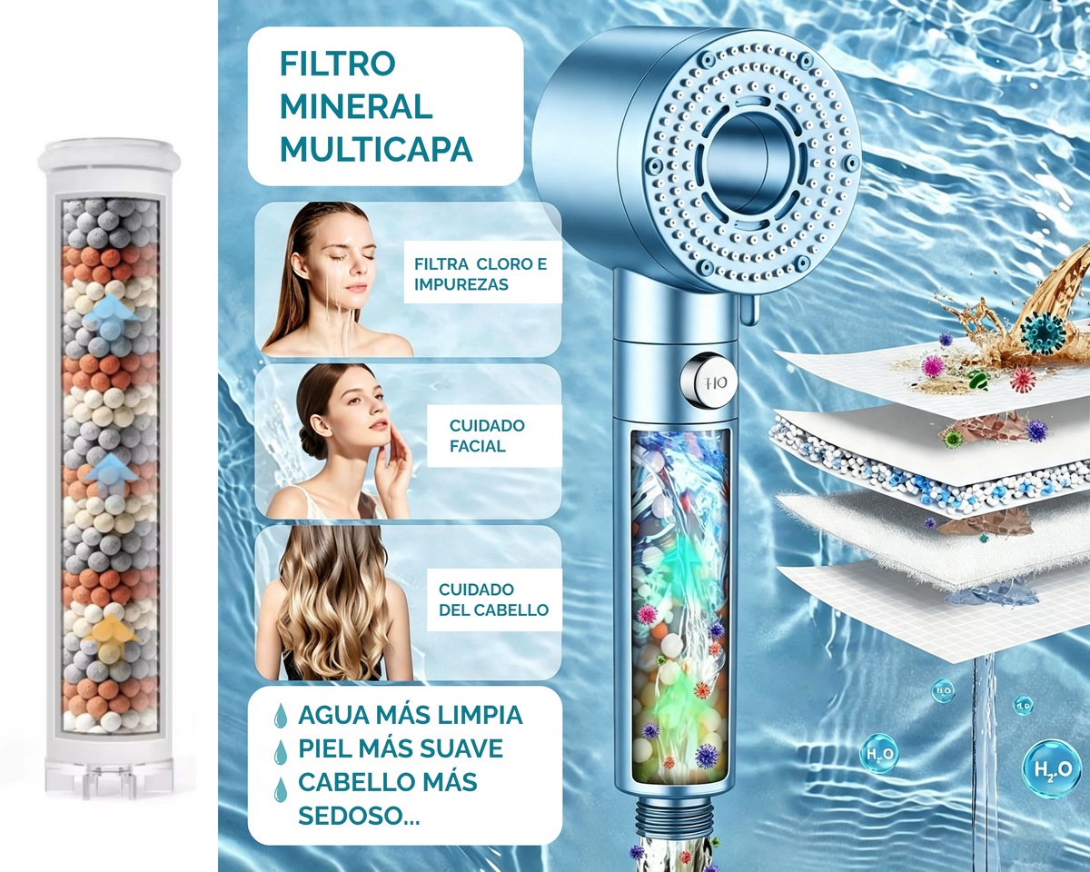 Ducha filtro mineral Natural by me