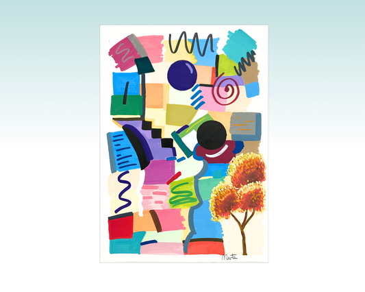 Lámina A4 "Naturaleza en medio del todo"