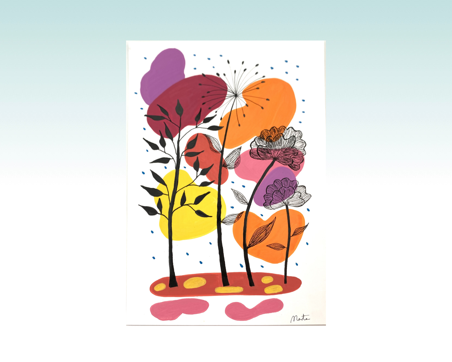 Lámina A4 "Mi jardín"
